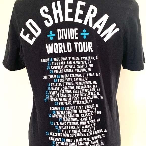 Ed Shereen Divide World Tour t-shirt pop music concert band tee r&b rock Small - Picture 8 of 9